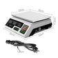 Scales Digital Kitchen 40KG Weighing Scales Platform Scales LCD - White