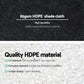 Instahut Shade Cloth Sun Shade Fabric Patio UV Resistant Black 10x2m