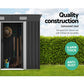 Garden Shed 1.94x1.21M Outdoor Storage Sheds Tool Workshop