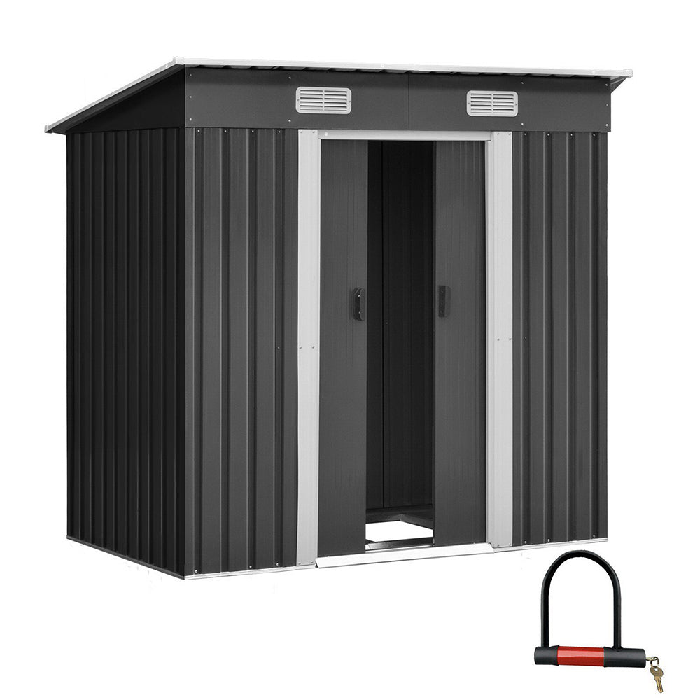 Garden Shed Outdoor Storage Sheds Tool Workshop 1.94x1.21M with Base