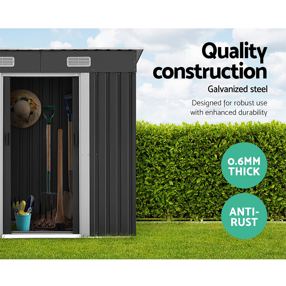 Garden Shed Outdoor Storage Sheds Tool Workshop 1.94x1.21M with Base