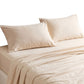 Double Sheet Set 150 GSM Anti-pilling Micro Flannel 4 Piece - Cream White