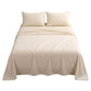 Double Sheet Set 150 GSM Anti-pilling Micro Flannel 4 Piece - Cream White