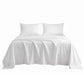 Double 500TC Cotton 4Pcs Sheet Set with 40cm Extra Deep Pocket - White