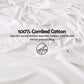 Double 500TC Cotton 4Pcs Sheet Set with 40cm Extra Deep Pocket - White