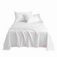 Single 500TC Cotton 4Pcs Sheet Set with 40cm Extra Deep Pocket - White