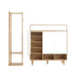Artiss Shoe Rack Cabinet Wooden & Bamboo Clothes Rack Set Storage Shelf White Pine