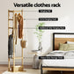 Artiss Shoe Rack Cabinet Wooden & Bamboo Clothes Rack Set Storage Shelf White Pine