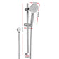 Handheld Shower Head Wall Holder 4.7'' High Pressure Adjustable 3 Modes - Chrome