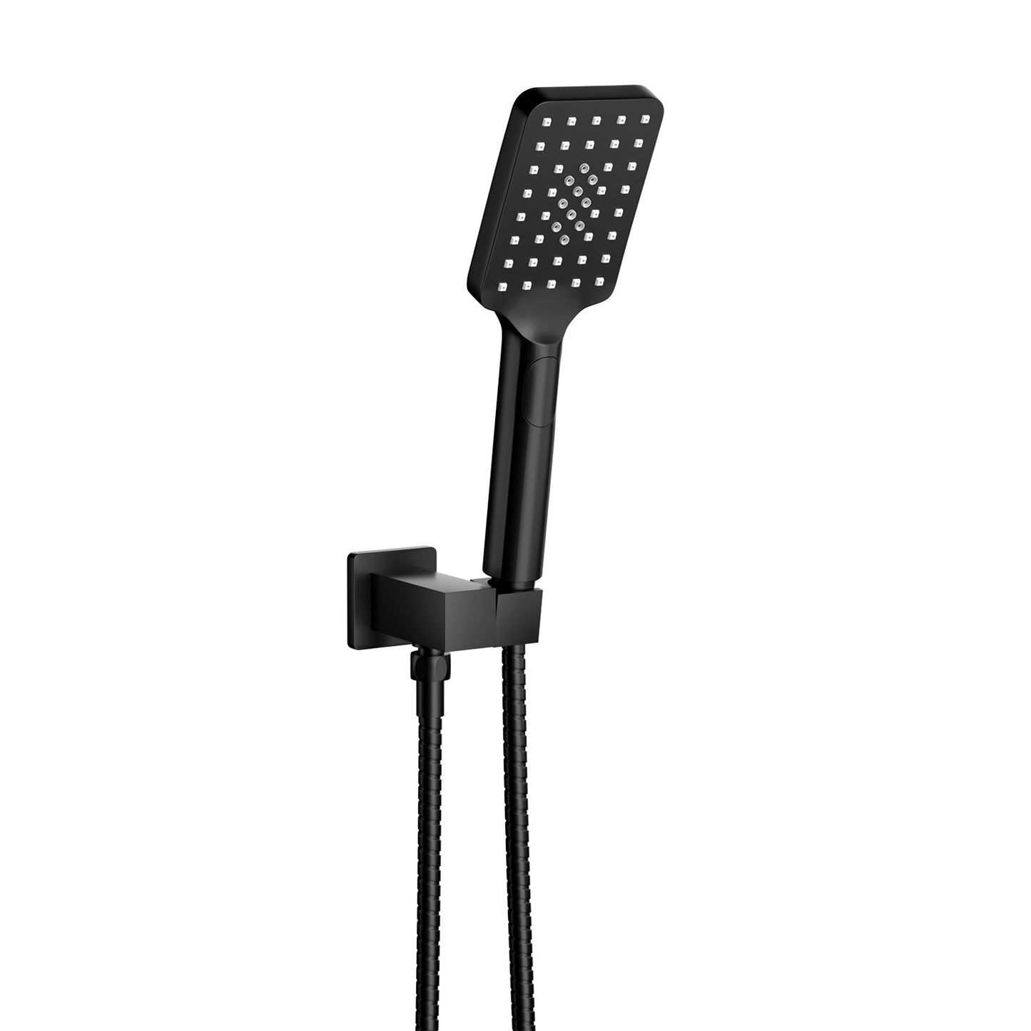 Handheld Shower Head Holder 3.1'' High Pressure - Black