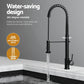 Stainless Steel Sink 51x45CM With Pull Out Mixer Tap Kitchen Single Bowl Black