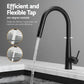 Stainless Steel Sink 70x45CM With Pull Out Mixer Tap Kitchen Basin Single Bowl Black