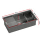 Stainless Steel Sink 81x45CM With Pull Out Mixer Tap Kitchen Basin Single Bowl Black