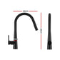 Stainless Steel Sink 81x45CM With Pull Out Mixer Tap Kitchen Basin Single Bowl Black