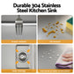 Kitchen Sink 304 Stainless Steel Bar Sink Millet Grain Water Basin Sink
