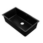 Stone Kitchen Sink 790X450MM Granite Under/Topmount Basin Bowl Laundry Black
