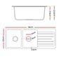Kitchen Sink 116x50cm Granite Stone Sink Double Bowl White
