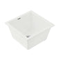 Kitchen Sink 38x38cm Granite Stone Sink Single Bowl White