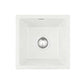 Kitchen Sink 38x38cm Granite Stone Sink Single Bowl White
