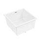 Kitchen Sink 45x45cm Granite Stone Sink Single Bowl White