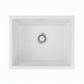 Kitchen Sink 55x45cm Granite Stone Sink Single Bowl White