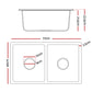 Kitchen Sink 77x45cm Granite Stone Sink Double Bowl Black