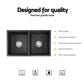 Kitchen Sink 77x45cm Granite Stone Sink Double Bowl Black