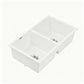 Kitchen Sink 77x45cm Granite Stone Sink Double Bowl White