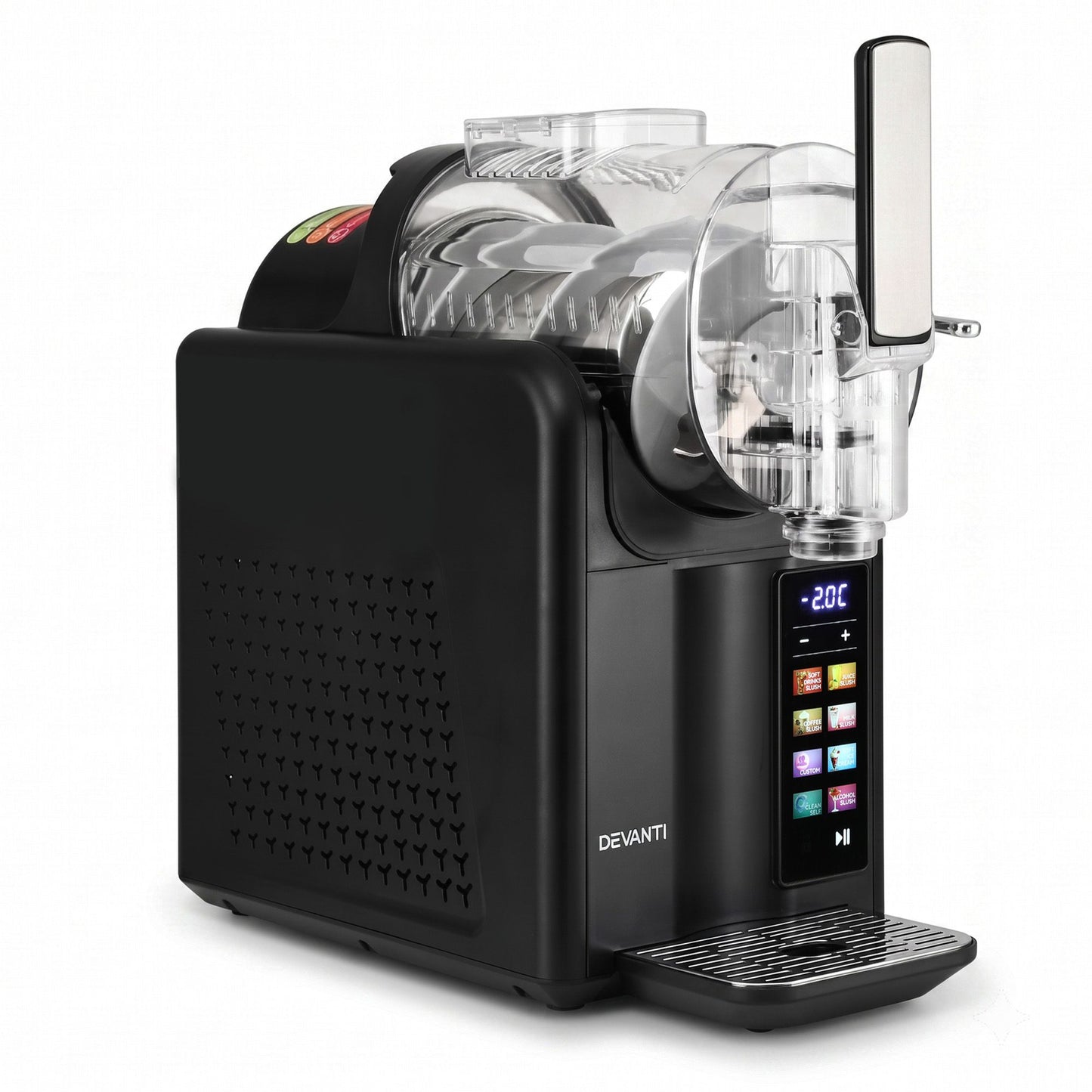 Devanti Slushie Machine 2L Frozen Drink Maker Ice Cream Cocktail Slush Maker Black