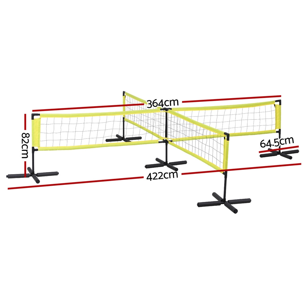 Water Volleyball Net Set Portable Swimming Pool Nets Game 4 Anchor Bags