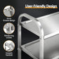 3-Tier Stainless Steel Kitchen Trolley with Wheels 89X50X83cm