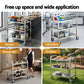 3-Tier Stainless Steel Kitchen Trolley with Wheels 89X50X83cm