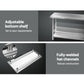 304 Stainless Steel Kitchen Benches Work Bench Food Prep Table with Wheels 1219Mmx610MM