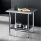 914x762mm Stainless Steel Kitchen Bench 430