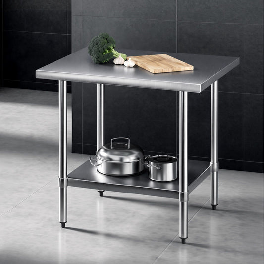 914x762mm Stainless Steel Kitchen Bench 430