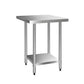 762x762mm Commercial Stainless Steel Kitchen Bench