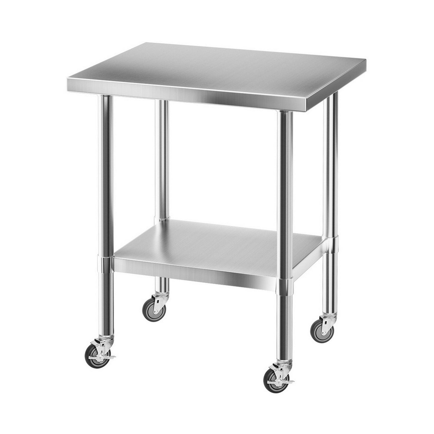 Stainless Steel Kitchen Bench w/ Splashback 760x610MM 430