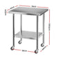 Stainless Steel Kitchen Bench w/ Splashback 760x610MM 430