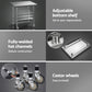 914x762mm Stainless Steel Kitchen Bench w/ Splashback Work Table Prep Bench Commercial 430
