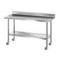 Stainless Steel Kitchen Bench w/ Splashback 1500x600MM 430