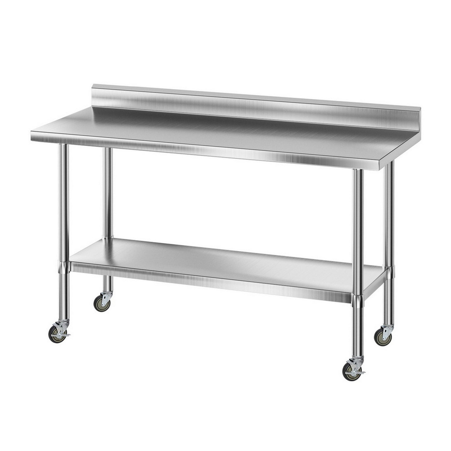 Stainless Steel Kitchen Bench w/ Splashback 1500x600MM 430