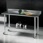 Stainless Steel Kitchen Bench w/ Splashback 1500x600MM 430