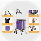 Shopping Cart Trolley 35L Foldable Climbing Wheels