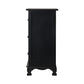 Gander Wooden Vintage Bedside Tables Vintage Chest Storage Cabinet Nightstand with 3 Drawers - Black