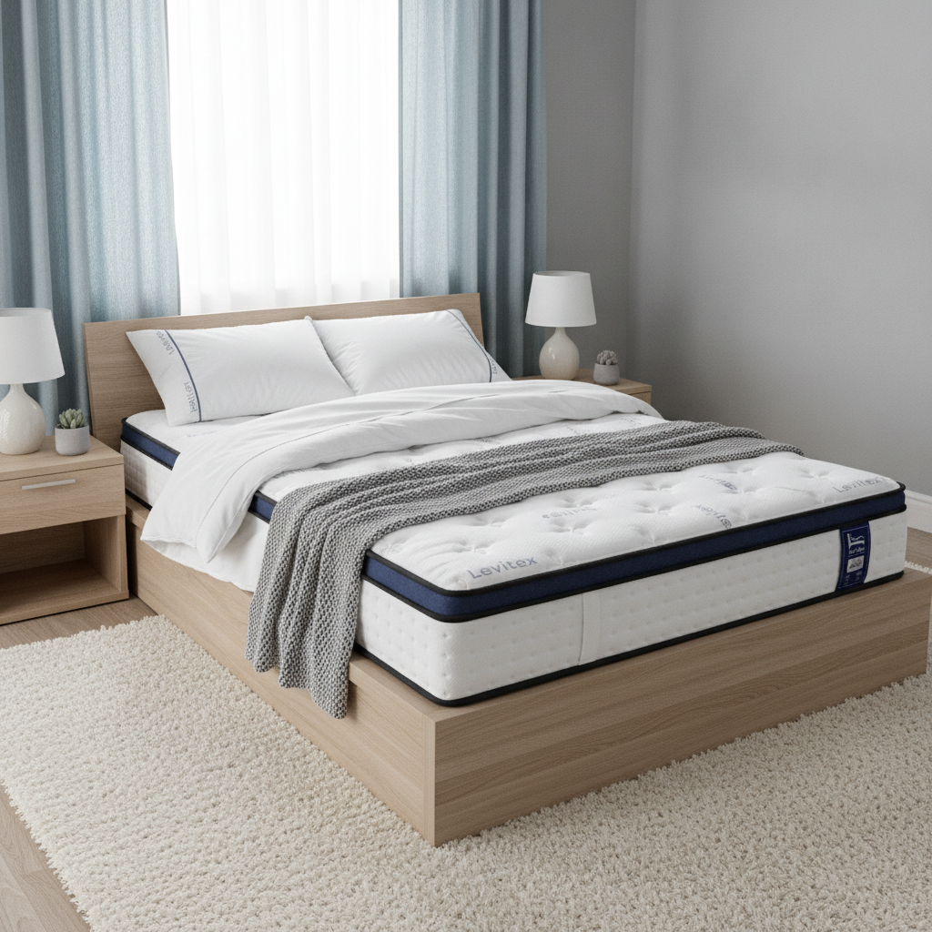 Arlette 35cm  Mattresses Gel Memory Foam and 7-Zone Ergonomic Pocket Spring Triple Cooling System - King Single