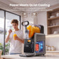 NORDA 2L Slushie Machine Frozen Drink Maker Slushy Ice Cream Maker No Ice Compressor Touchscreen for Home BBQ Party