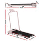 Everfit 3 in 1 Walking Pad Treadmill 12% Incline Foldable Under Desk Treadmills for Home Gym With 38cm Wide Belt Pink