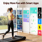 Everfit 2 in 1 Walking Pad Treadmill Dual-Sided Under Desk Treadmills with Foot Massage for Home Gym with App Control Black