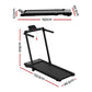 Everfit 3 in 1 Walking Pad Treadmill With Led Lights Foldable Under Desk Treadmills for Home Gym 40cm Wide Belt Black