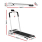 Everfit 3 in 1 Walking Pad Treadmill 20% Auto Incline Under Desk Foldable Treadmills for Home With 40cm Wide Belt White